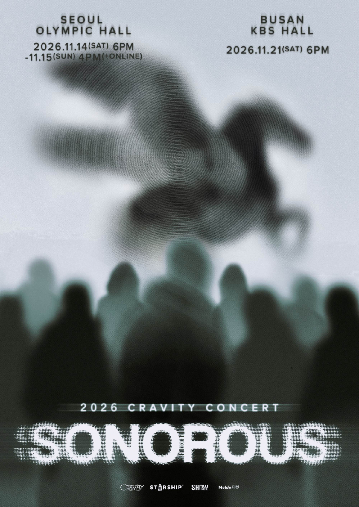 크래비티, 11월 14·15일 단독 콘서트 'SONOROUS'..서울→부산
