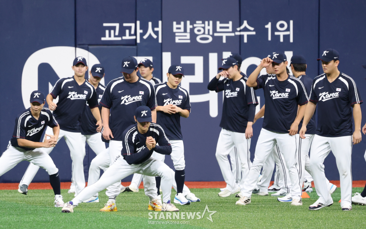 [포토] 김도영, 훈련은 교과서처럼
