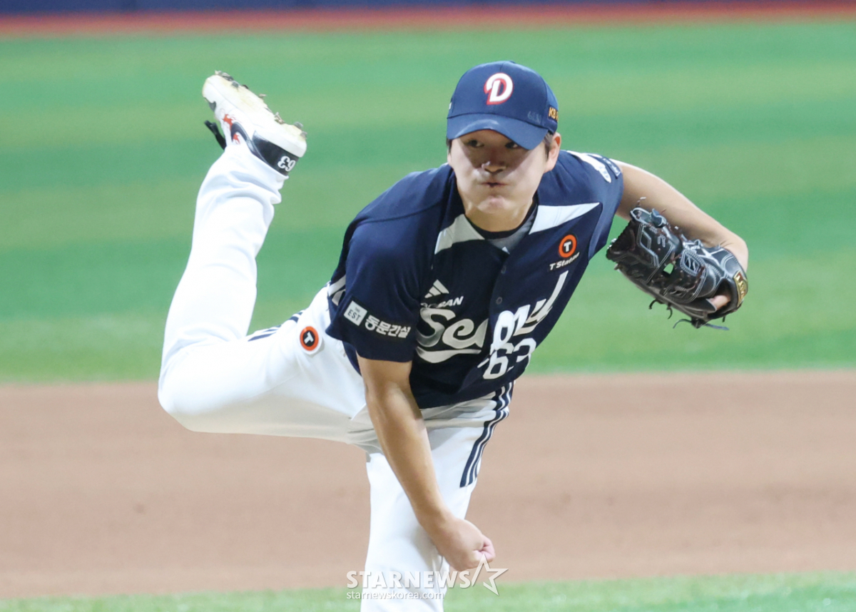 [포토] 김택연 '강한 게 다가 아냐'