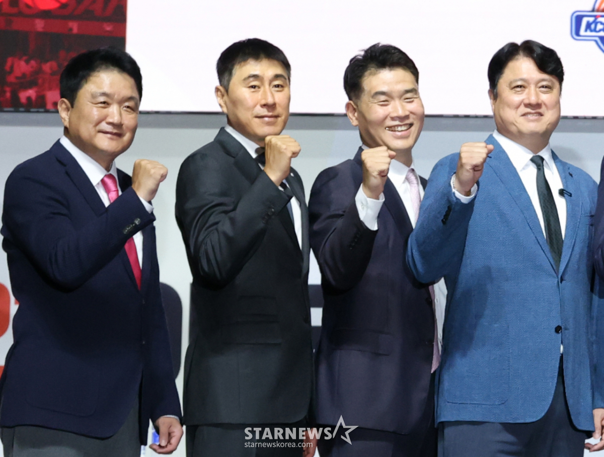 [포토] 유도훈-이상민-조상현-문경은 '4인4색 동상이몽'