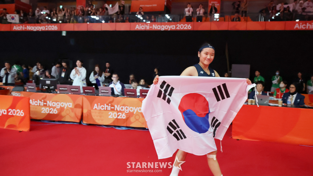 [포토]'야마구치 2-0 셧아웃' 금메달 따낸 안세영