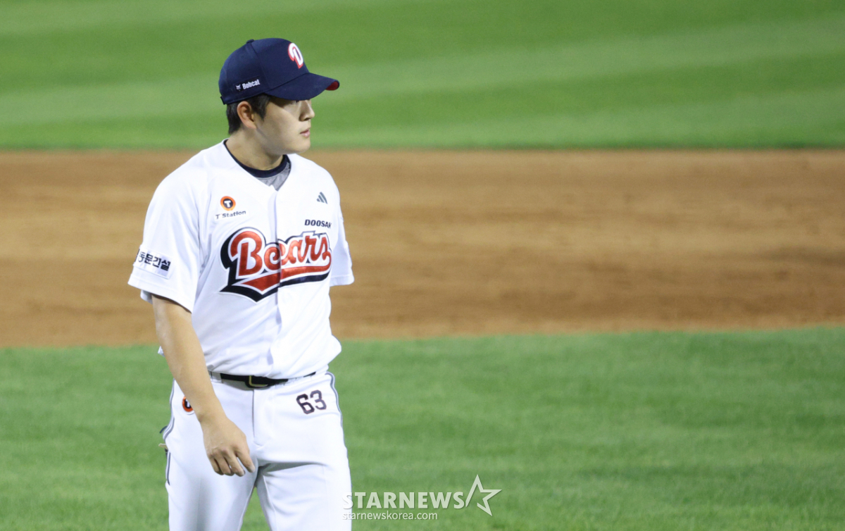 [포토] 김택연, 가볍게 1이닝
