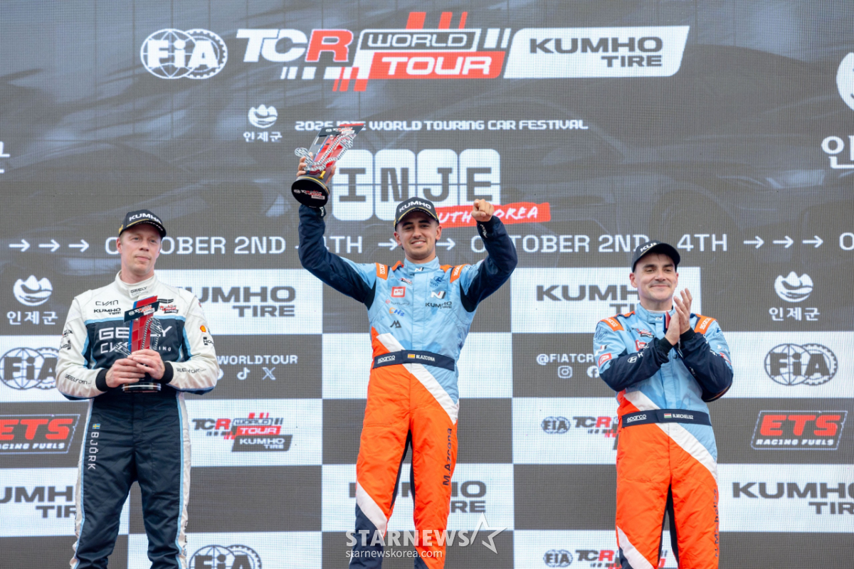 "적수가 없다" 아반떼 N TCR, 5라운드 압도적 석권… 드라이버 순위 1·2위 장악