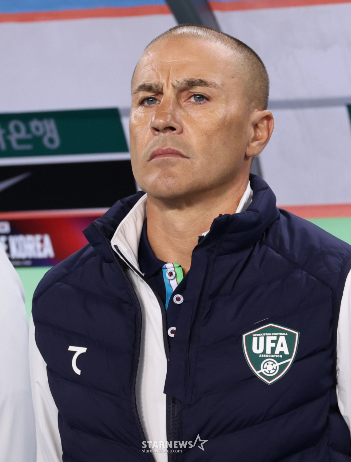 '한국전 패배' 伊 레전드 칸나바로 우즈벡 감독 "많은 찬스 만들었지만 韓 골키퍼가 선방" [용인 현장]
