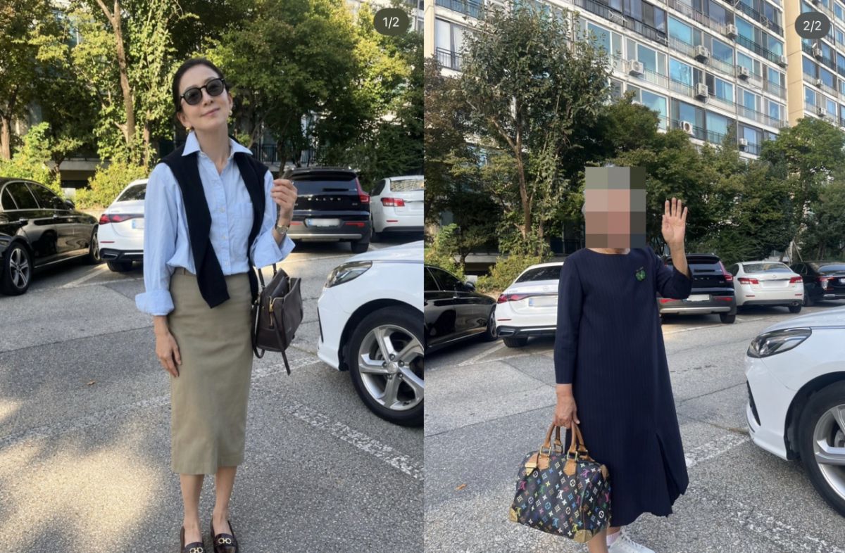 59세 김희애, 비주얼 유전이었네...86세 母와 세월 비껴간 딸