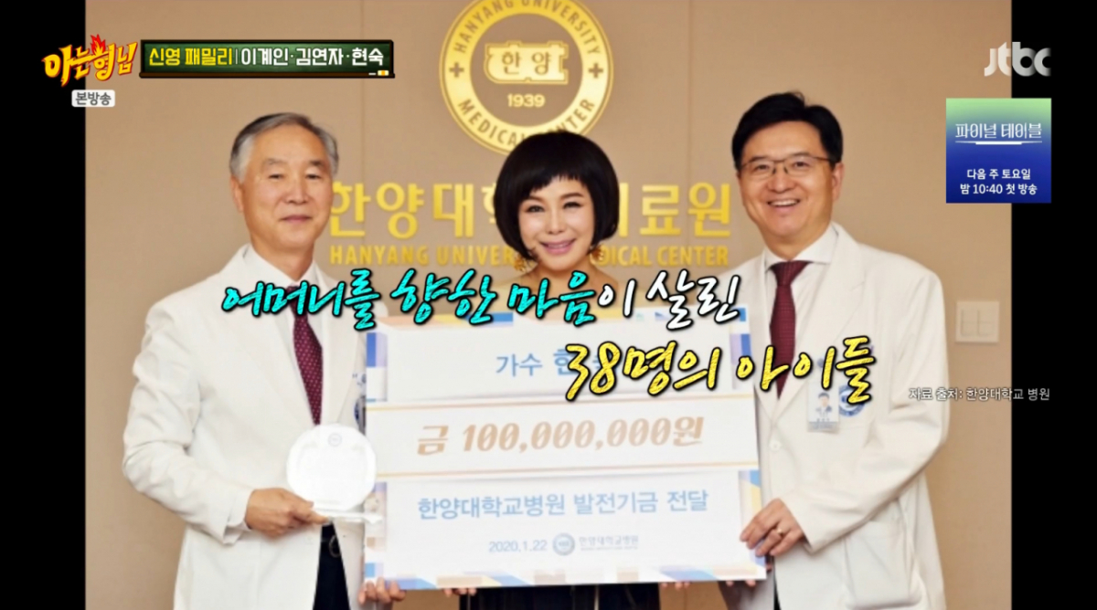 현숙, 母 유품서 3800만 원 발견.."1억 기부해 백혈병 환아 38명 수술" [아는 형님]