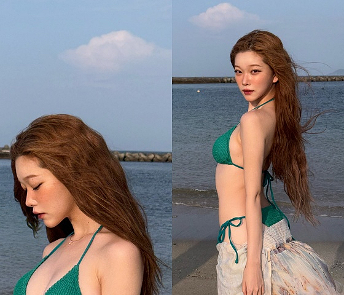 츠키, '사탕 3개=1일' 버텼다더니..과감한 비키니 자태 '감탄'