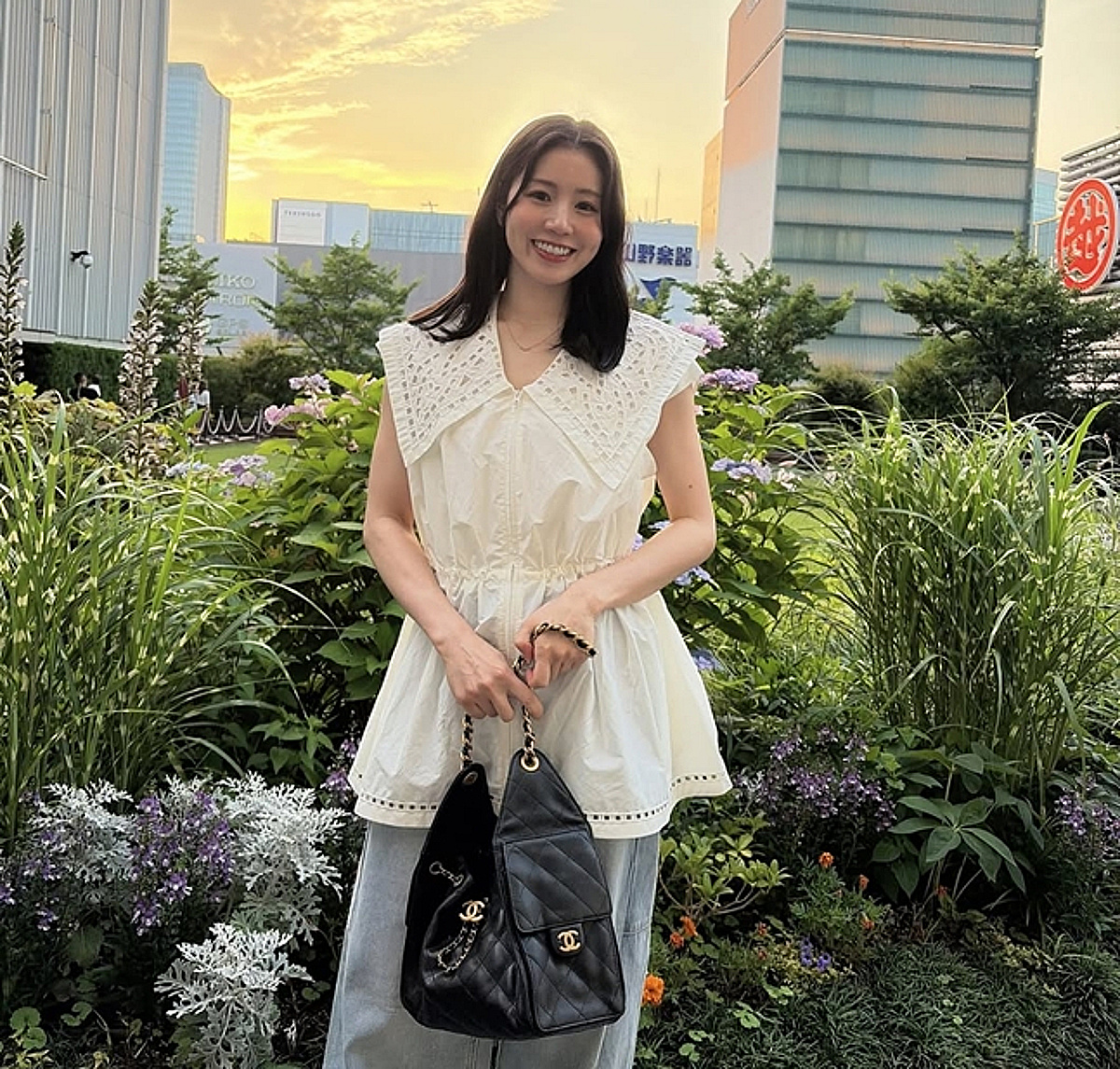 '손에 샤넬백' 日얼짱 올림픽 메달리스트, 유니폼 벗으니→'여신 강림' 반전 사복 패션