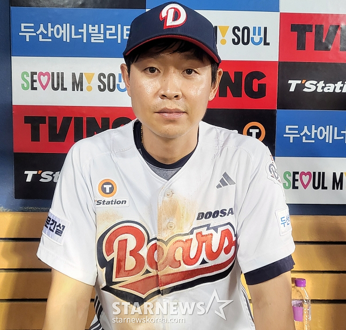 "원래 이 날씨엔 좋아지는데..." 9월 타율 0.203, 두산 가을영웅의 좌절→첫 멀티히트로 10월 반등 예고