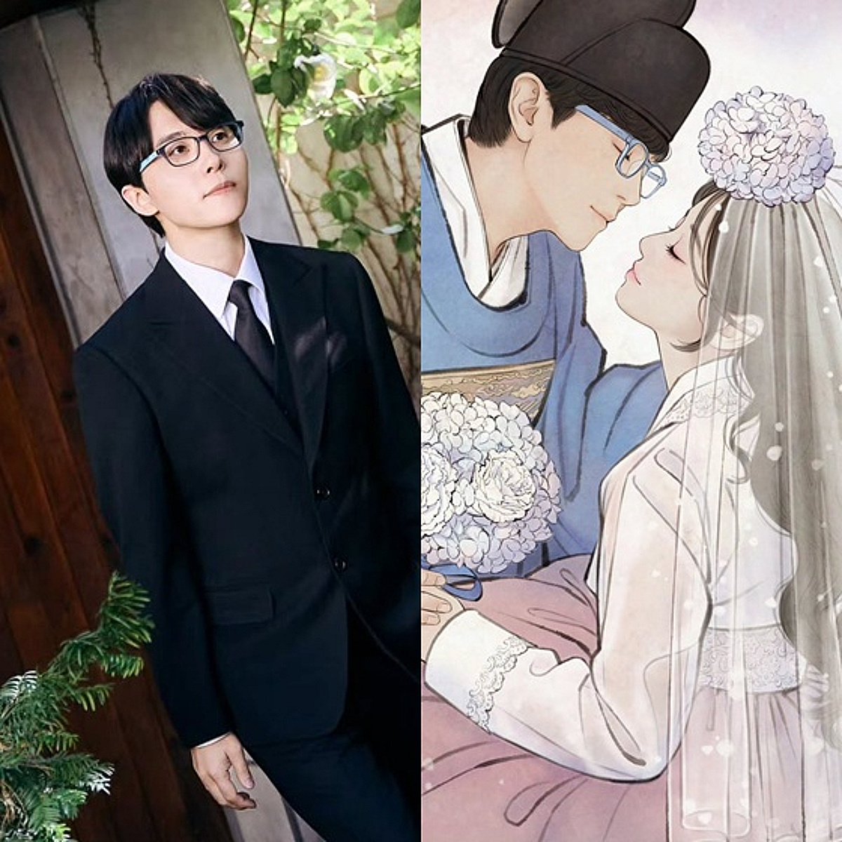 남도형 성우의 결혼 축하 관련 보도 사진