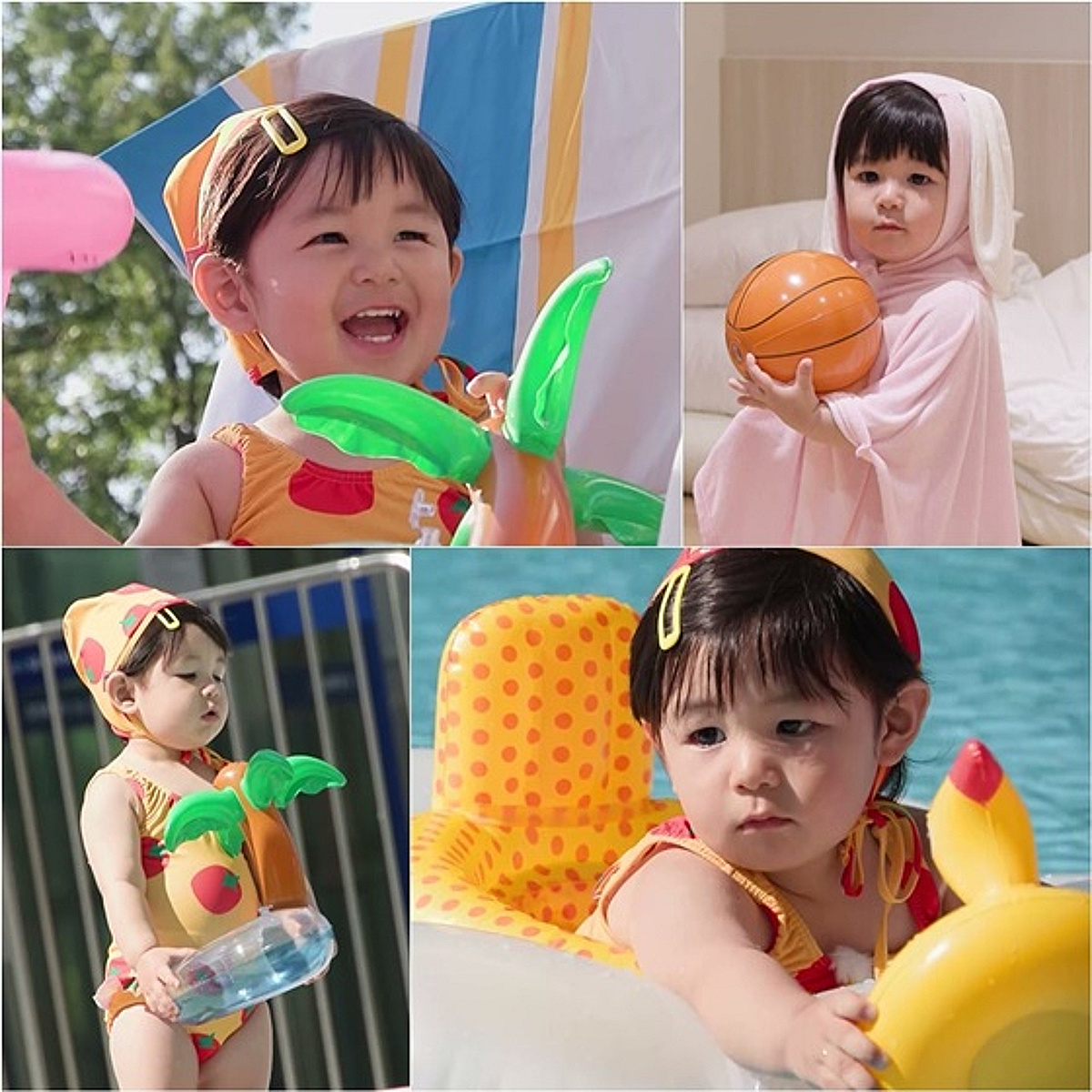 심형탁 子, 토마토 수영복 완벽 소화..올챙이배 포착 [슈돌]