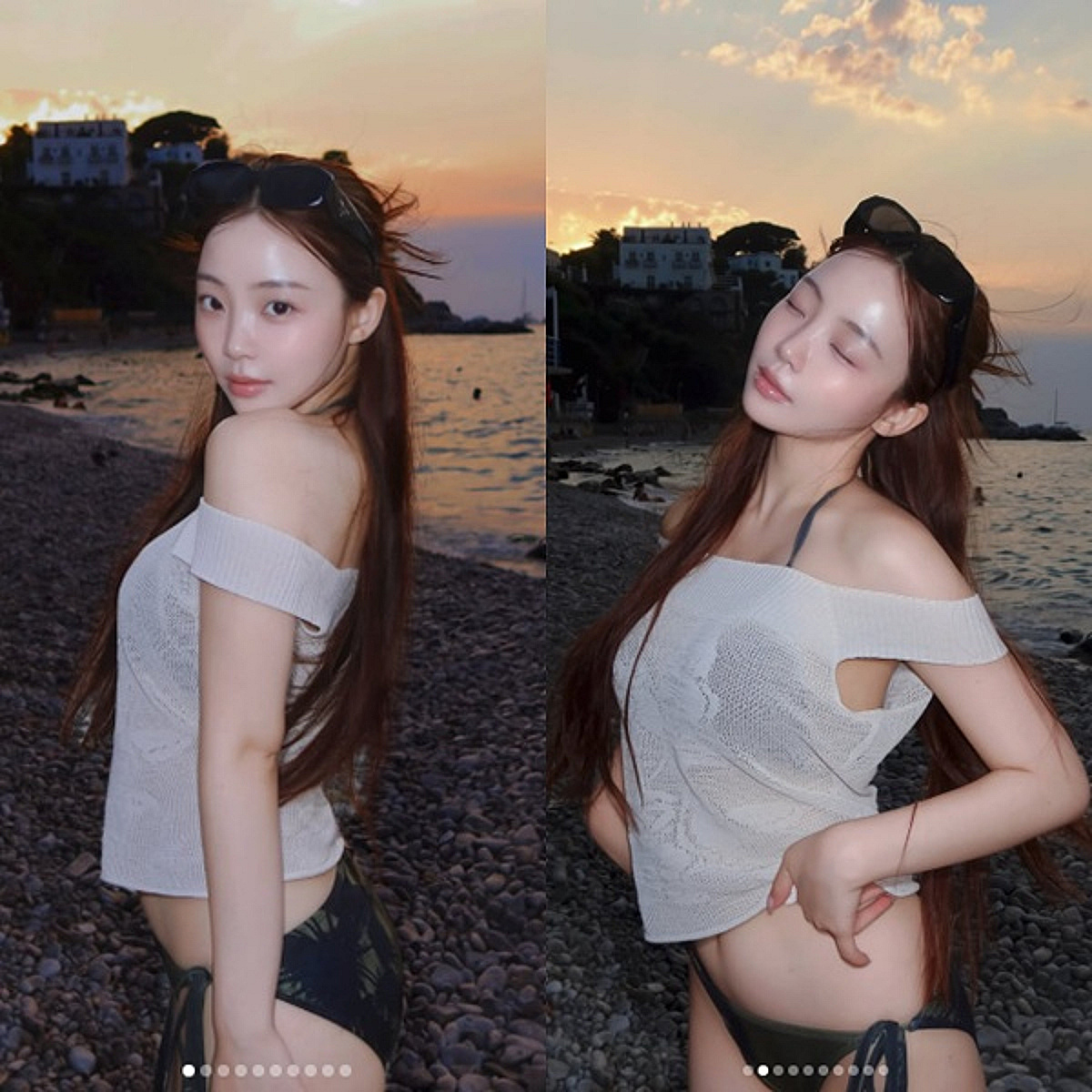 '신승용♥' 곽민경 "여름의 맛" 이탈리아서 깜짝 비키니 포착[스타이슈]