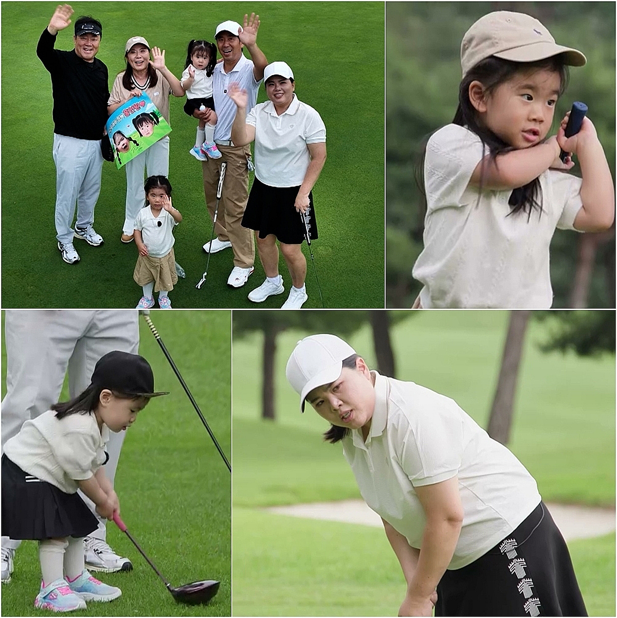 '골프 여제' 박인비 딸, 38개월 맞아? 골프채 잡고 깔끔한 칩샷 [슈돌]