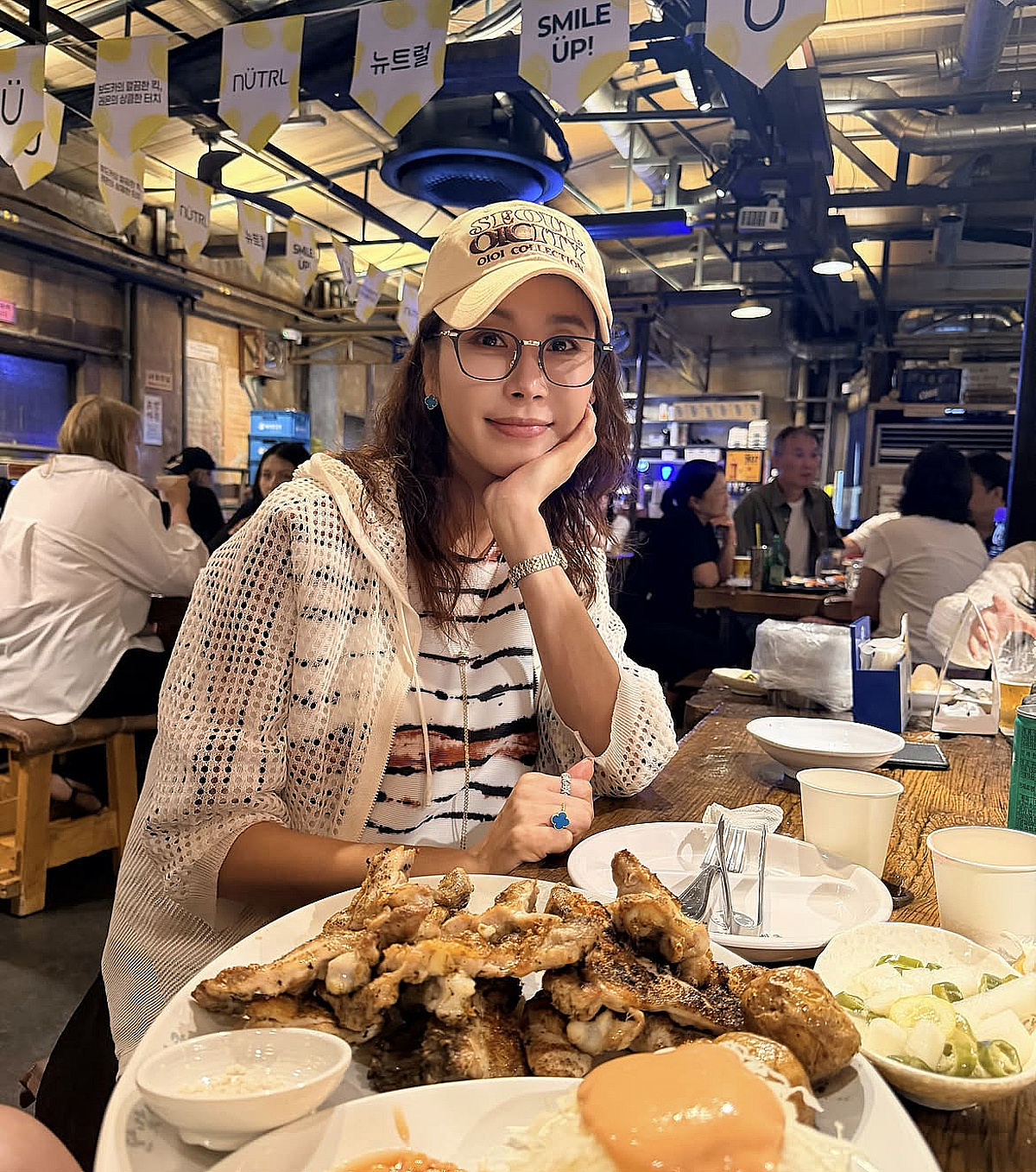 '47세 임신' 한다감, 21주에 3kg 쪘다더니..출산 앞두고 푸짐한 몸보신