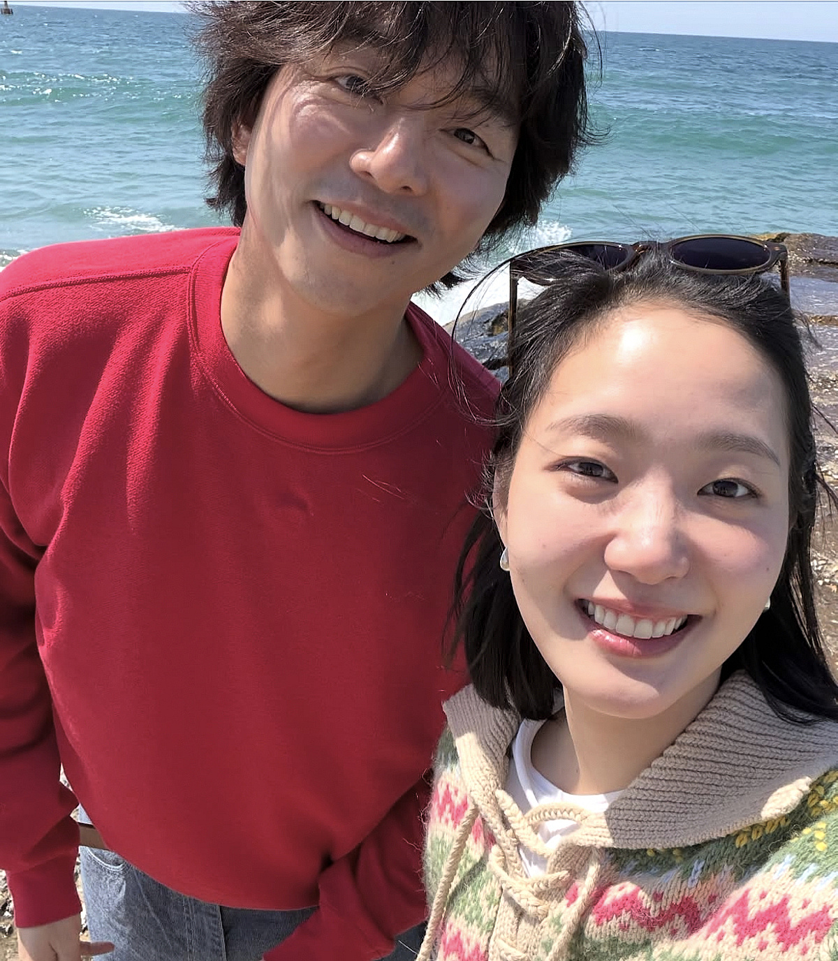 공유♥김고은, '도깨비 부부'는 현재진행형..다정한 셀카 공개