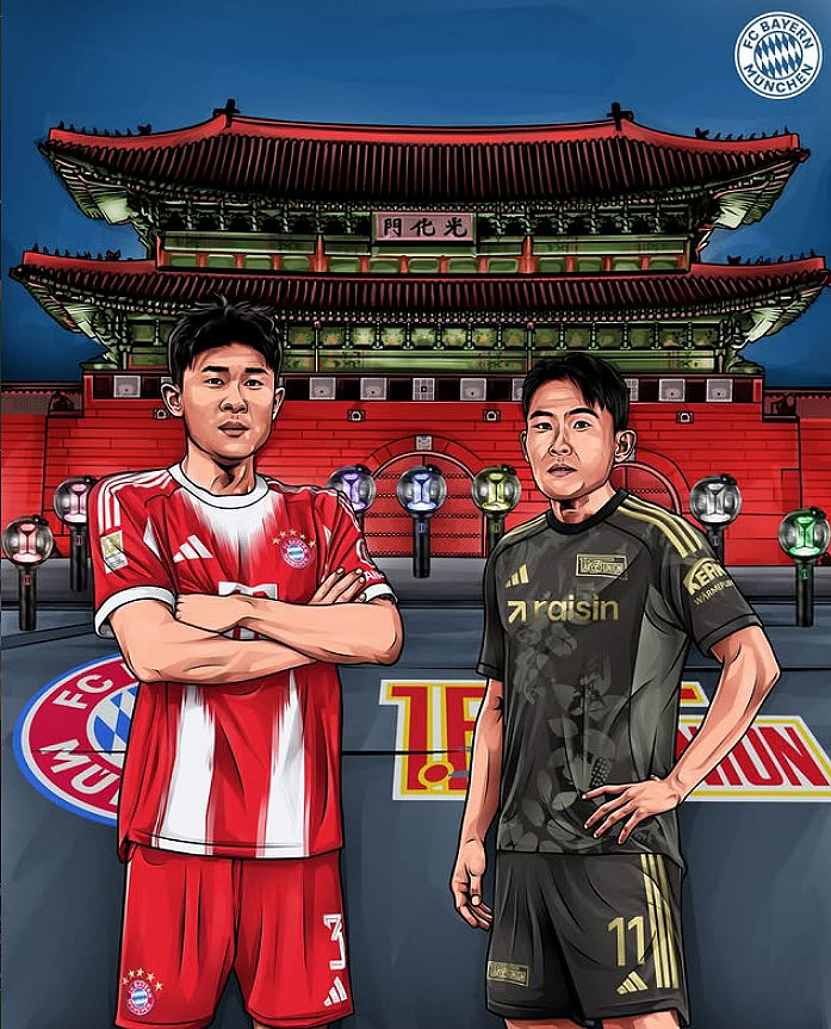 코리안 더비 '특별 포스터'까지 제작! '조기 퇴근' 김민재 vs '위협적 슈팅 2회' 정우영... 뮌헨, 우니온 베를린 4-0 제압