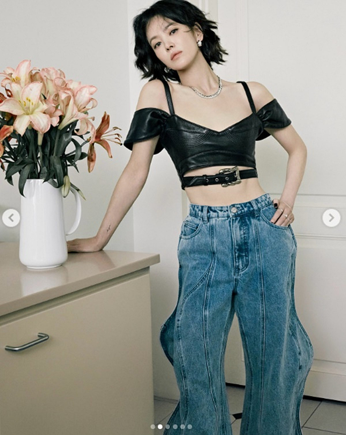 송혜교, 파격 복근 공개..감탄