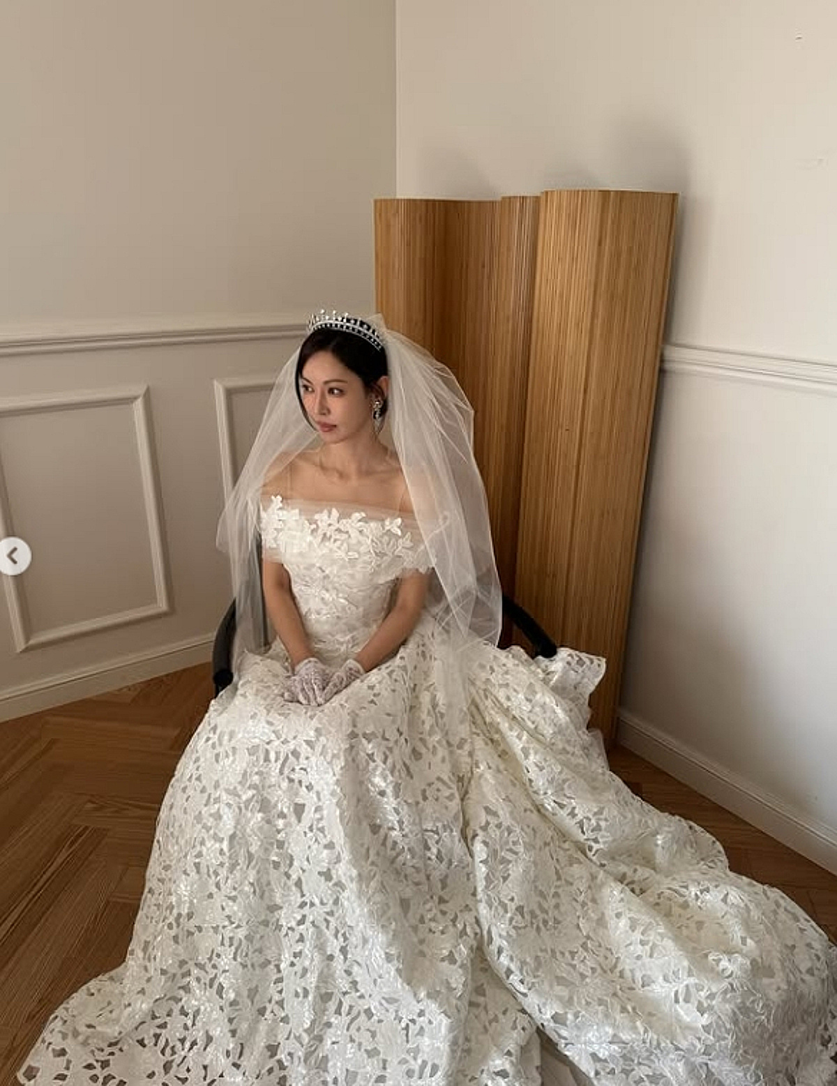 '이상우♥' 김소연, 다시 입은 웨딩드레스..미모 반짝