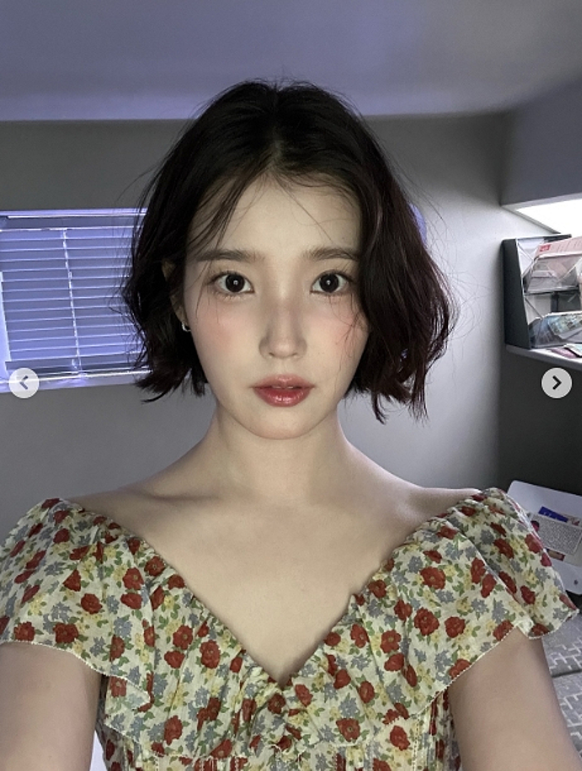 아이유, 귀한 단발 셀카..러블리 단발 여신 [스타이슈]