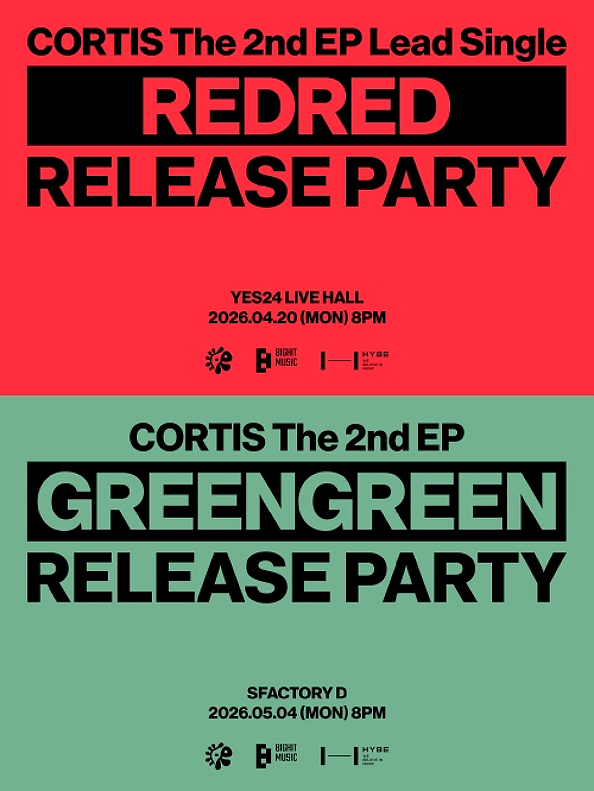 Cortis will hold two release parties on the release date of the