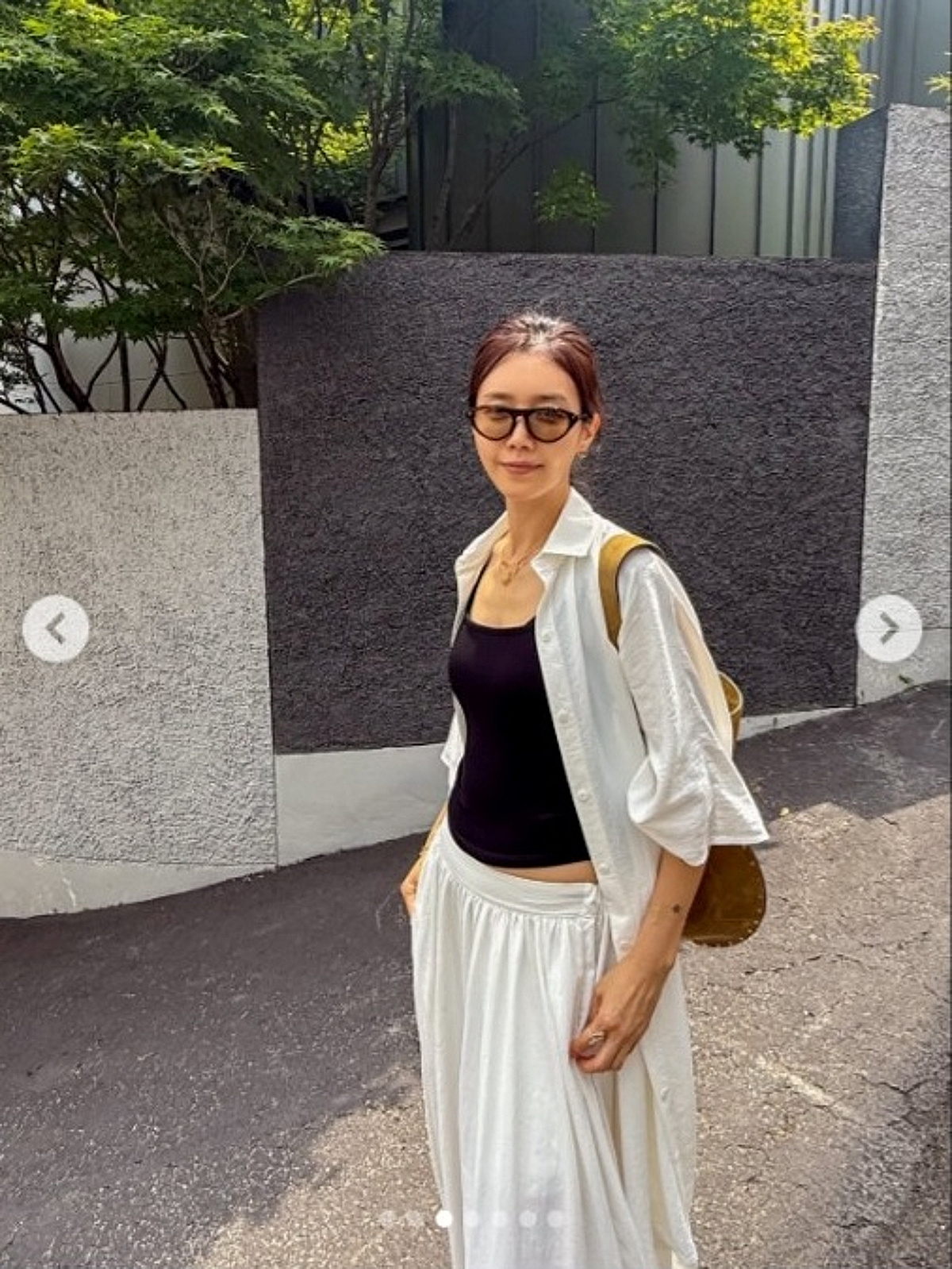 패션 브랜드 론칭하더니...'49세' 채정안, 꾸안꾸 폭염 패션