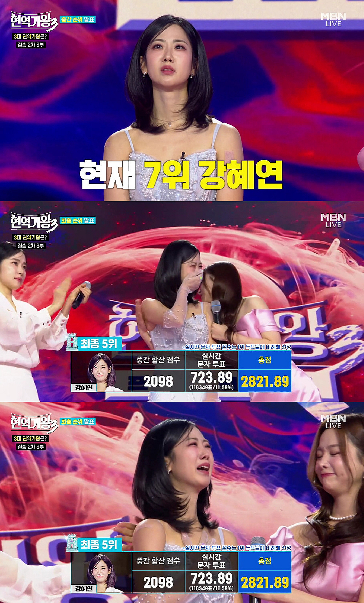 강혜연 현역가왕3 최종 5위 관련 보도 이미지