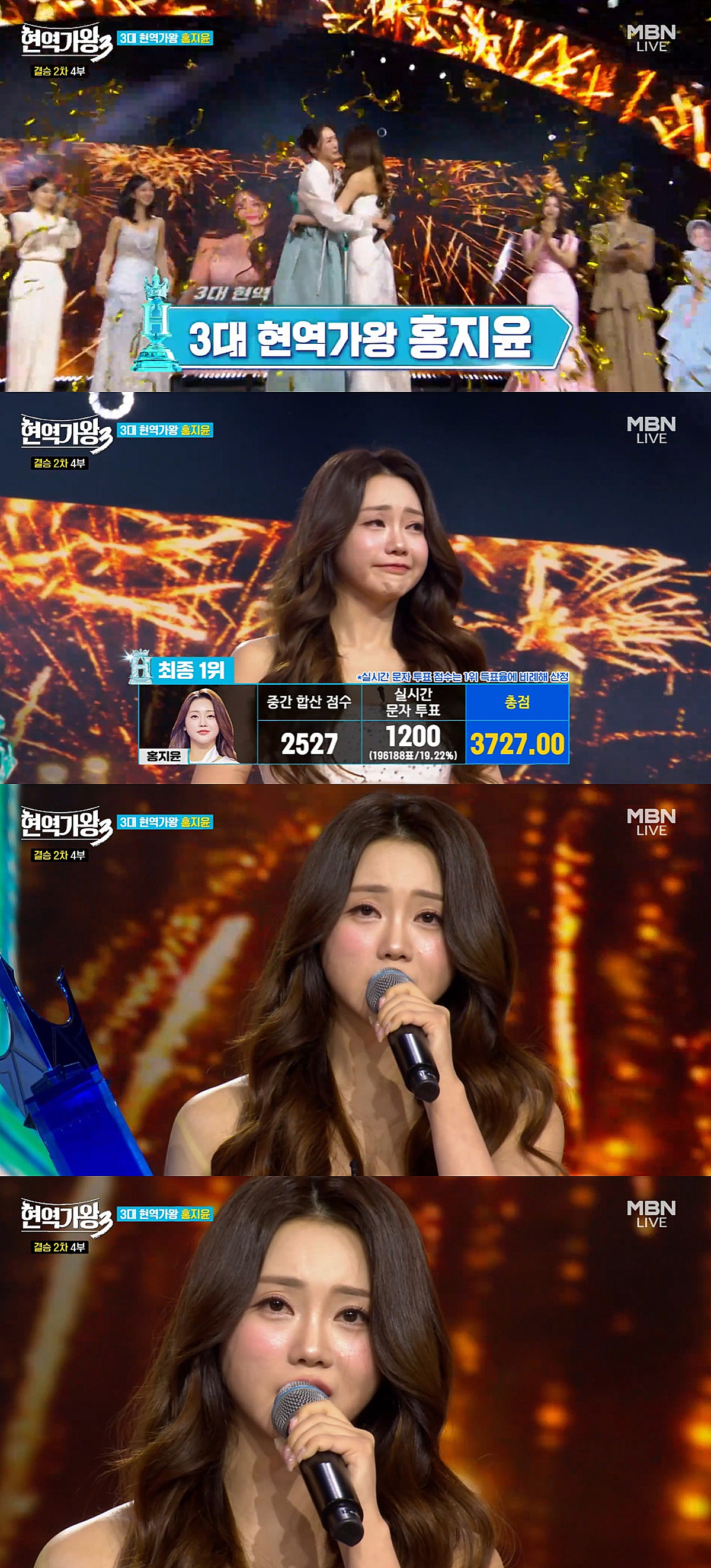 홍지윤, 3대 '현역가왕' 등극 "'미스트롯2' 善 이후 용기 내 도전"