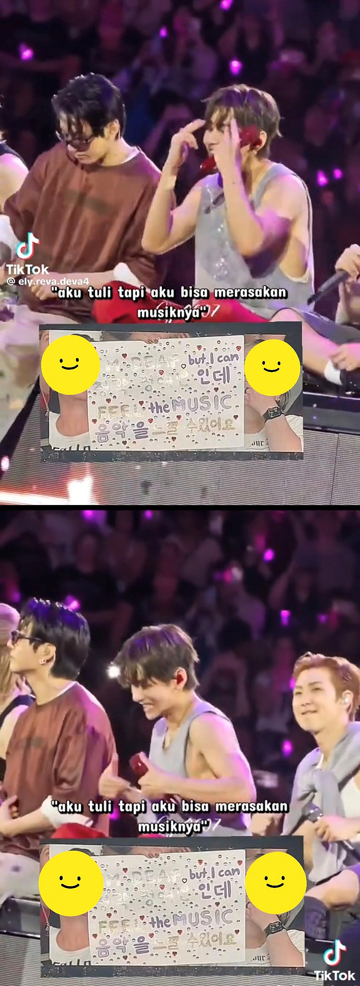 방탄소년단 뷔, 청각장애인 팬 위한 수어로 감동 선사