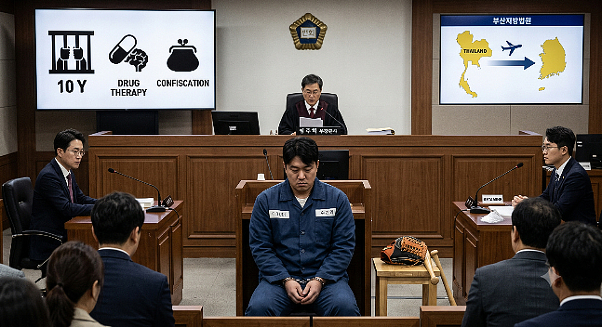 '6만명 투여할 마약 밀수 총책' 전 프로야구 선수, '징역 10년' 선고 충격