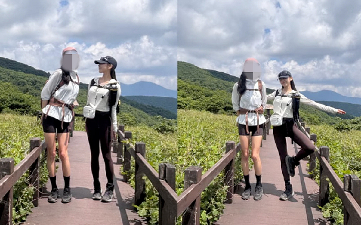 31기 정숙, '나솔' 끝나고 산에서 포착..흥 폭발 덩실덩실