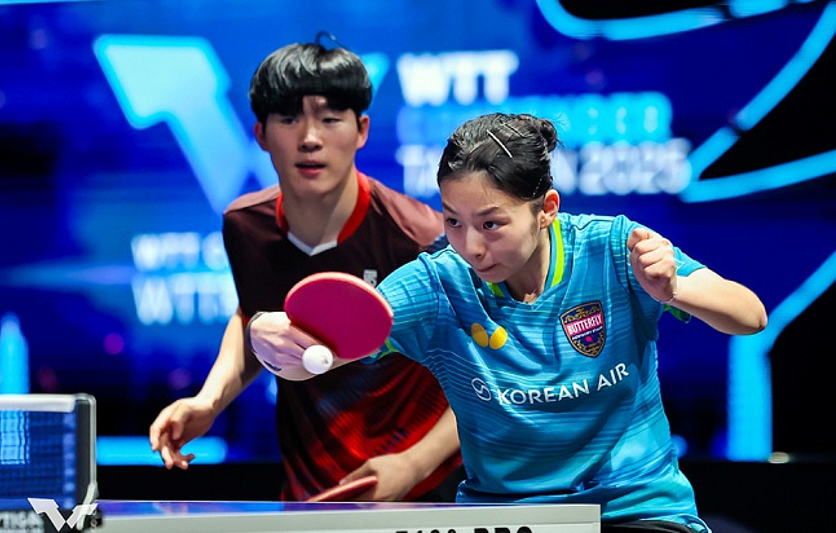 '中에 당한 패배 3-0 완벽 설욕' 韓 탁구 또 일냈다! 박규현-박가현 혼합... - 뉴스 썸네일 이미지