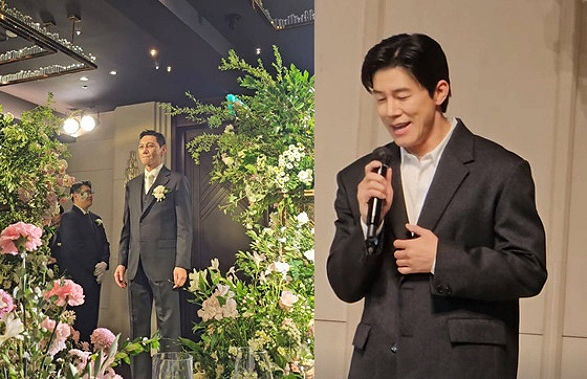 '김부장' 원현준♥이수진 결혼식, 김무열이 축가..심호흡하며 신랑 입장 "행복하세요" [스타이슈]