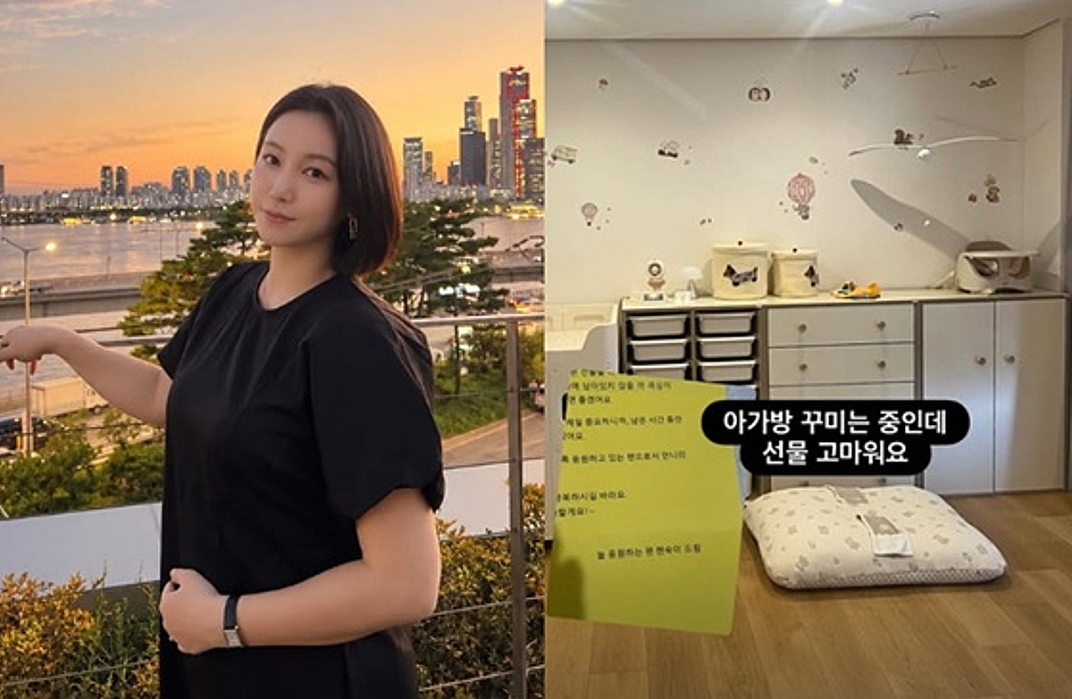 '39세 임신' 김옥빈, 깜짝 임신 발표 후 근황 "아가방 꾸미는 중"