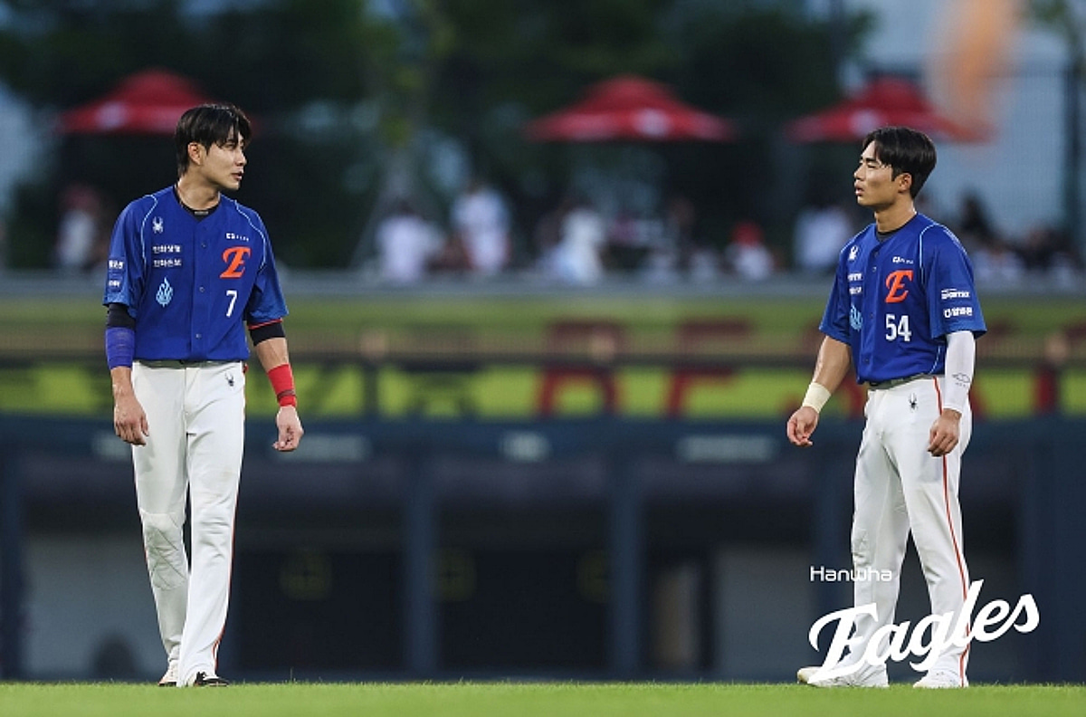 '달감독 기막힌 용병술', 그래도 다시 '1재원-9우준' 복귀... 한화 라인업 '데이터를 보니...' [광주 현장]