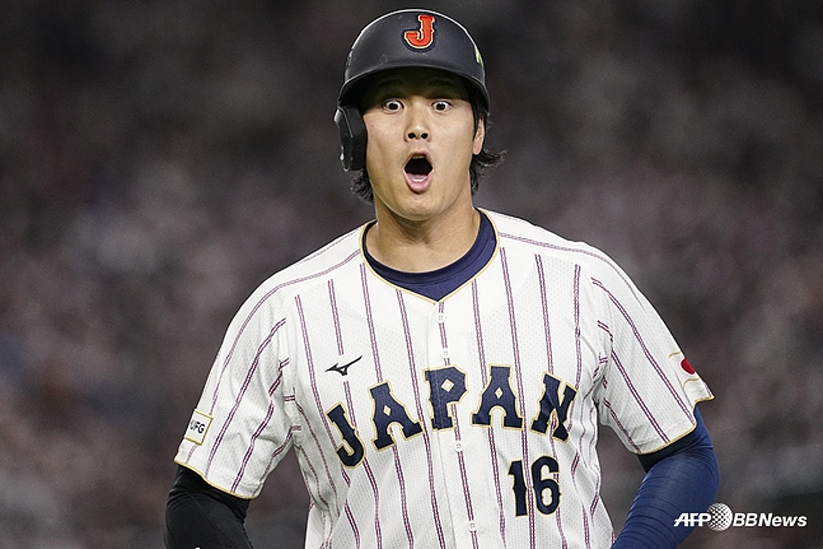 WBC 관련 경기에서 오타니 사진(기사 OG 이미지)