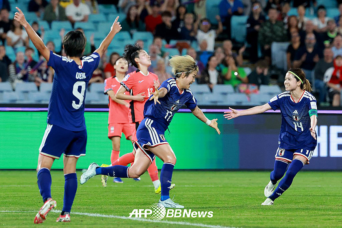 2026 AFC 여자 아시안컵 한국-일본 경기 장면