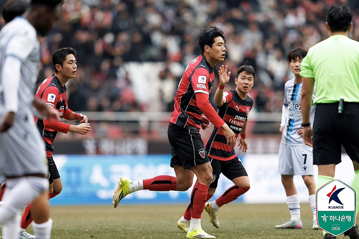 '최대 47억' 포항 이호재, K리그 최고 몸값 선수 등극... FIFA 연구소 '구단별 1위' 공개