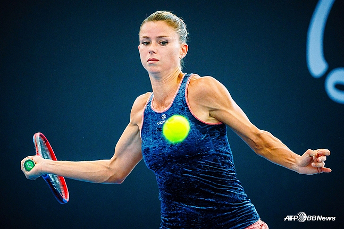 Former lingerie model and retired female tennis player Camila Giorgi ...