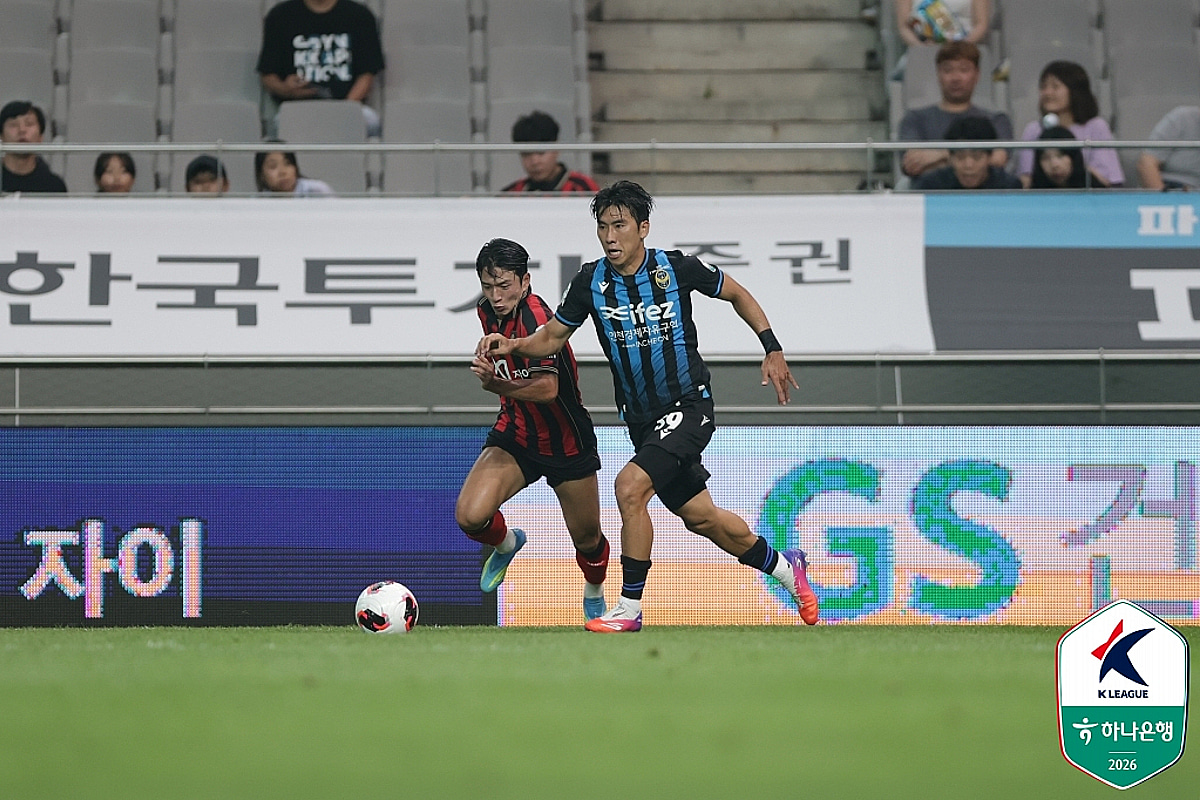 '유효슈팅 없이 82분 기다림→정승원 벼락골' 서울, 인천에 1-0 '경인더비' 신승... 선두 질주 계속 [상암 현장리뷰]