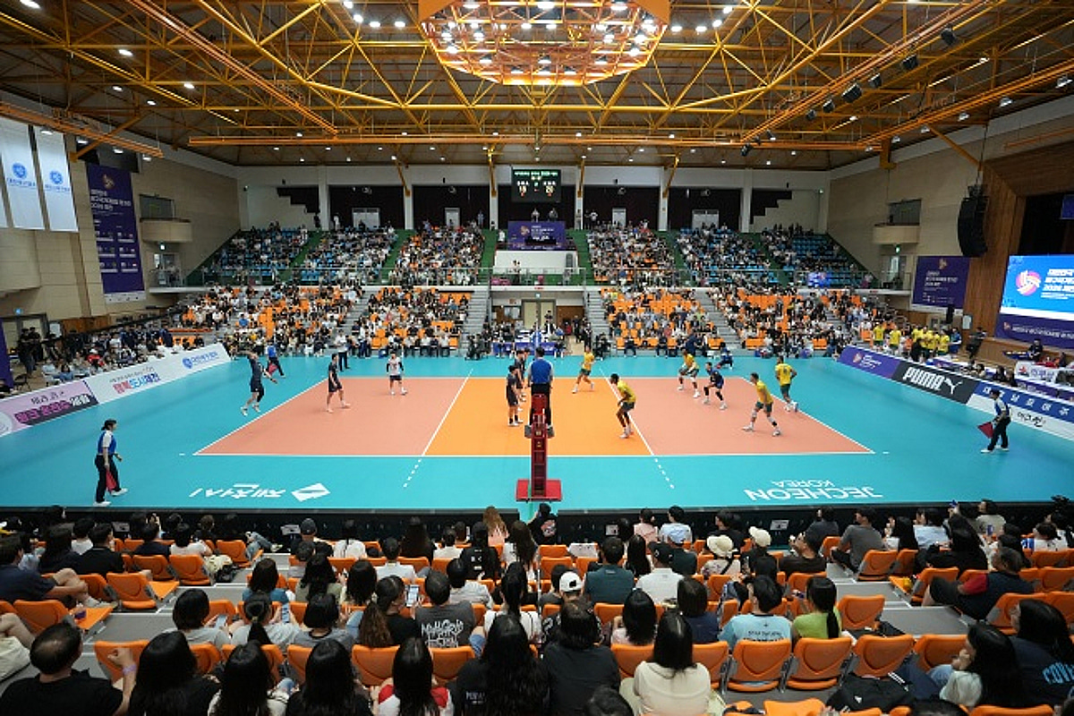 '세계의 벽 높았다' 한국 남자 대표팀, 브라질 2군에 1승 2패 마무리... 신호진 15점·정한용 14점