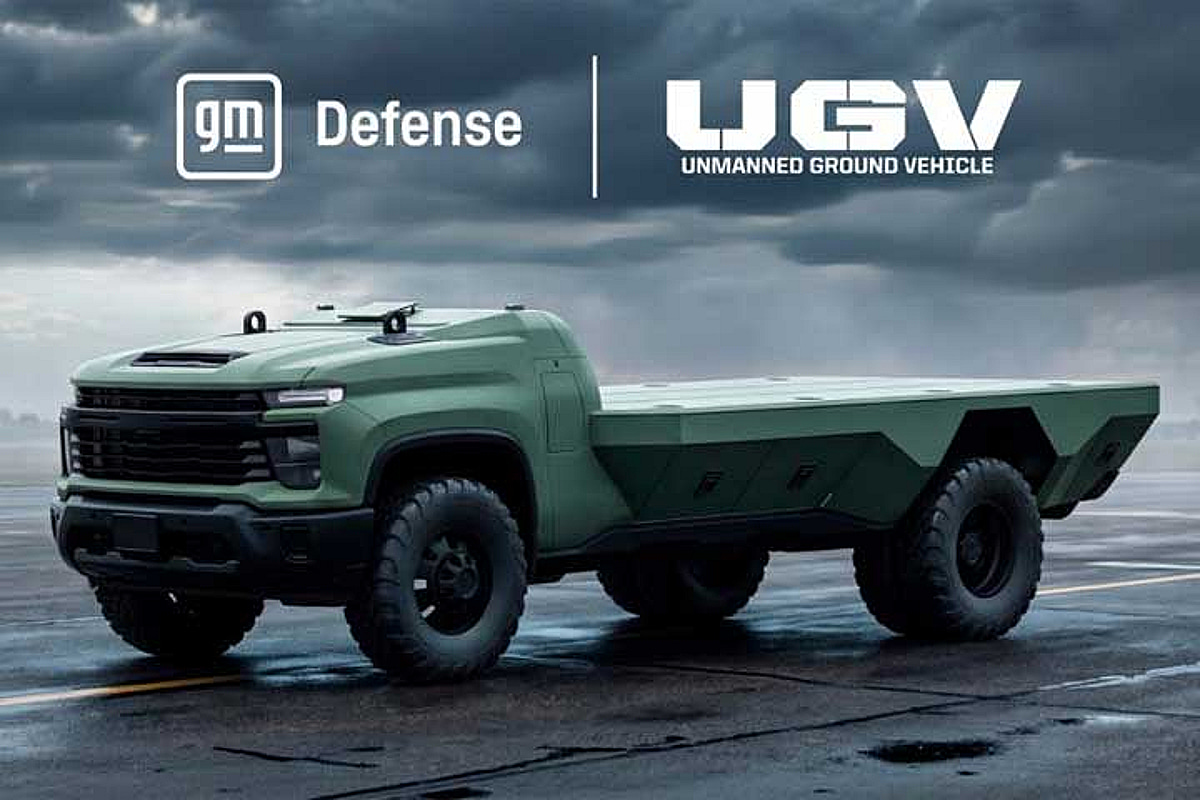 쉐보레 실버라도가 무인 전차로 변신했다… GM 디펜스 UGV 콘셉트