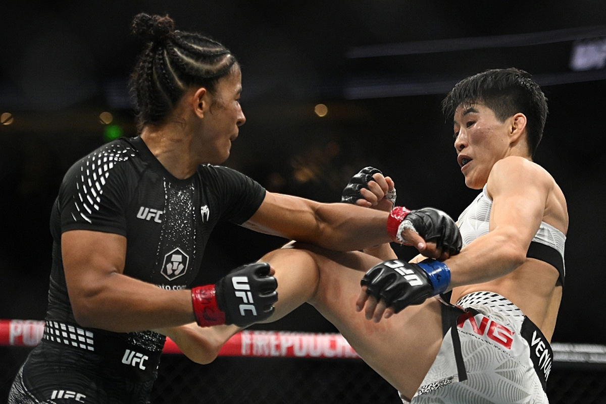 브라질 출신 '태권 파이터' 나탈리아, 中 왕총 완벽 제압... UFC 플라이급 챔피언 등극