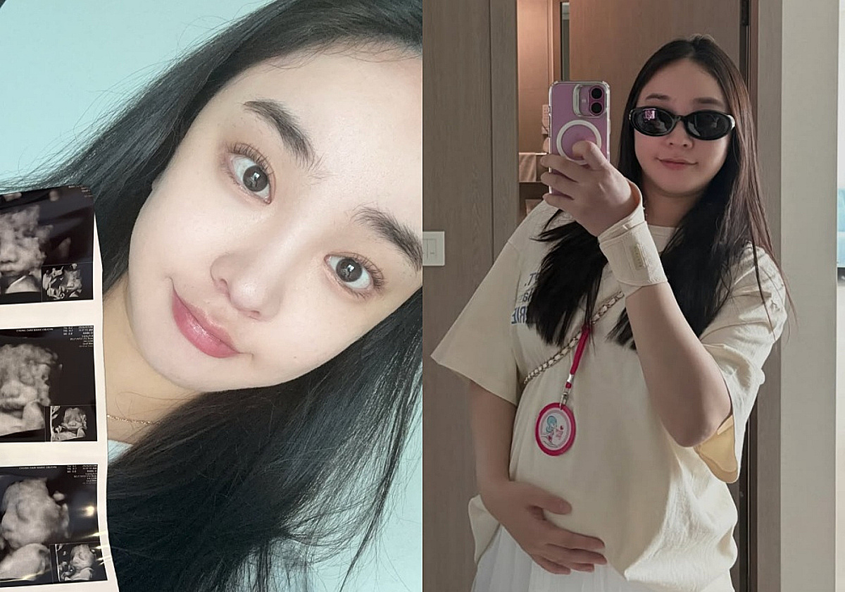 소나무 출신 나현, 임신 28주차 아름다운 D라인.."최고 몸무게 기록"[스타이슈]