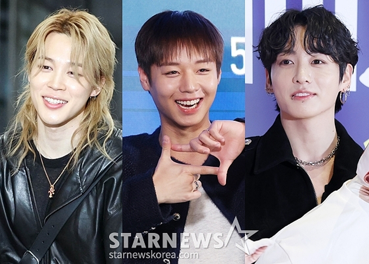 1位 BTS ジミン、2位 ワンナム パク・ジフン、3位 BTS ジョングク