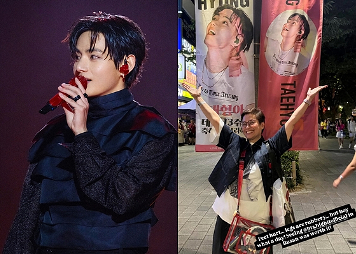 "정말 최고!" '뷔 찐팬' 레아 살롱가, 감동의 BTS 부산 공연 후기
