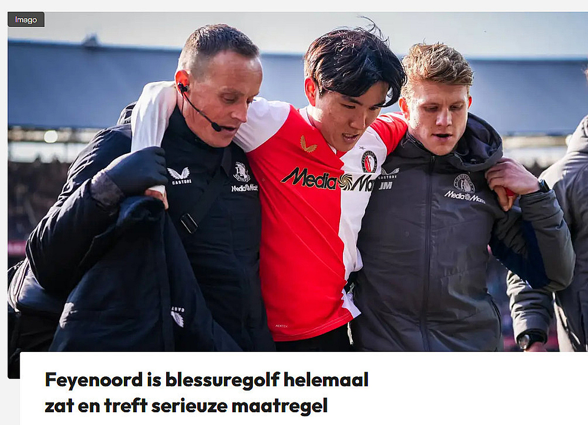 황인범, 홍명보호 이탈→페예노르트도 뼈아프다... 아약스전 앞두고 '시즌 아웃' 공포, 감독도 '절망'