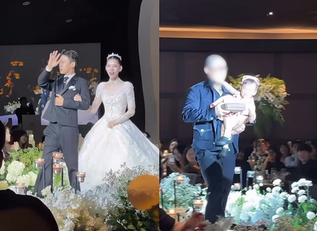 양홍원♥원현주, 결혼식서 등장한 1살 딸..화동→2부 동반 등장 [스타이슈]