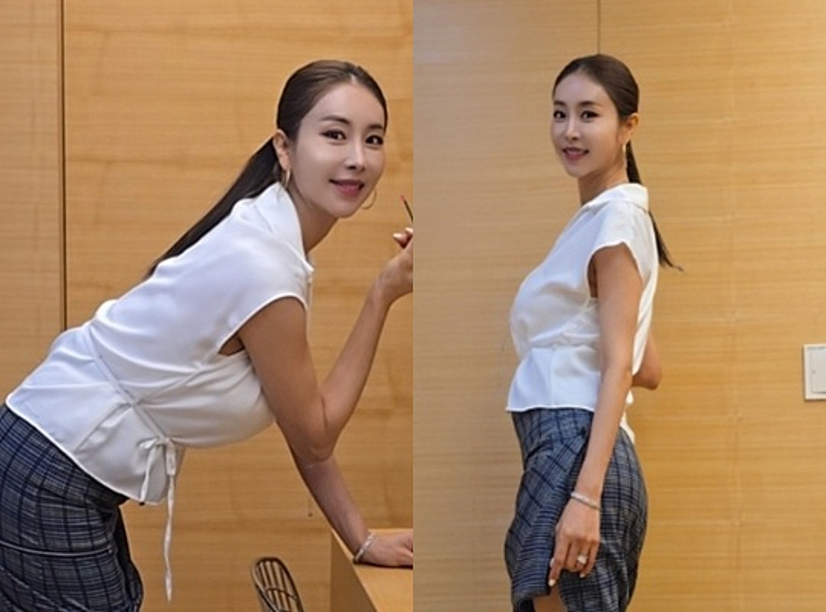 "숨길 수 없네요" 한다감, 아들 임신..볼록 D라인 자랑