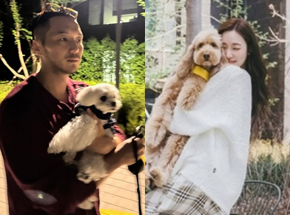 티파니♥변요한, 한밤의 다정한 산책..새로운 식구 자랑