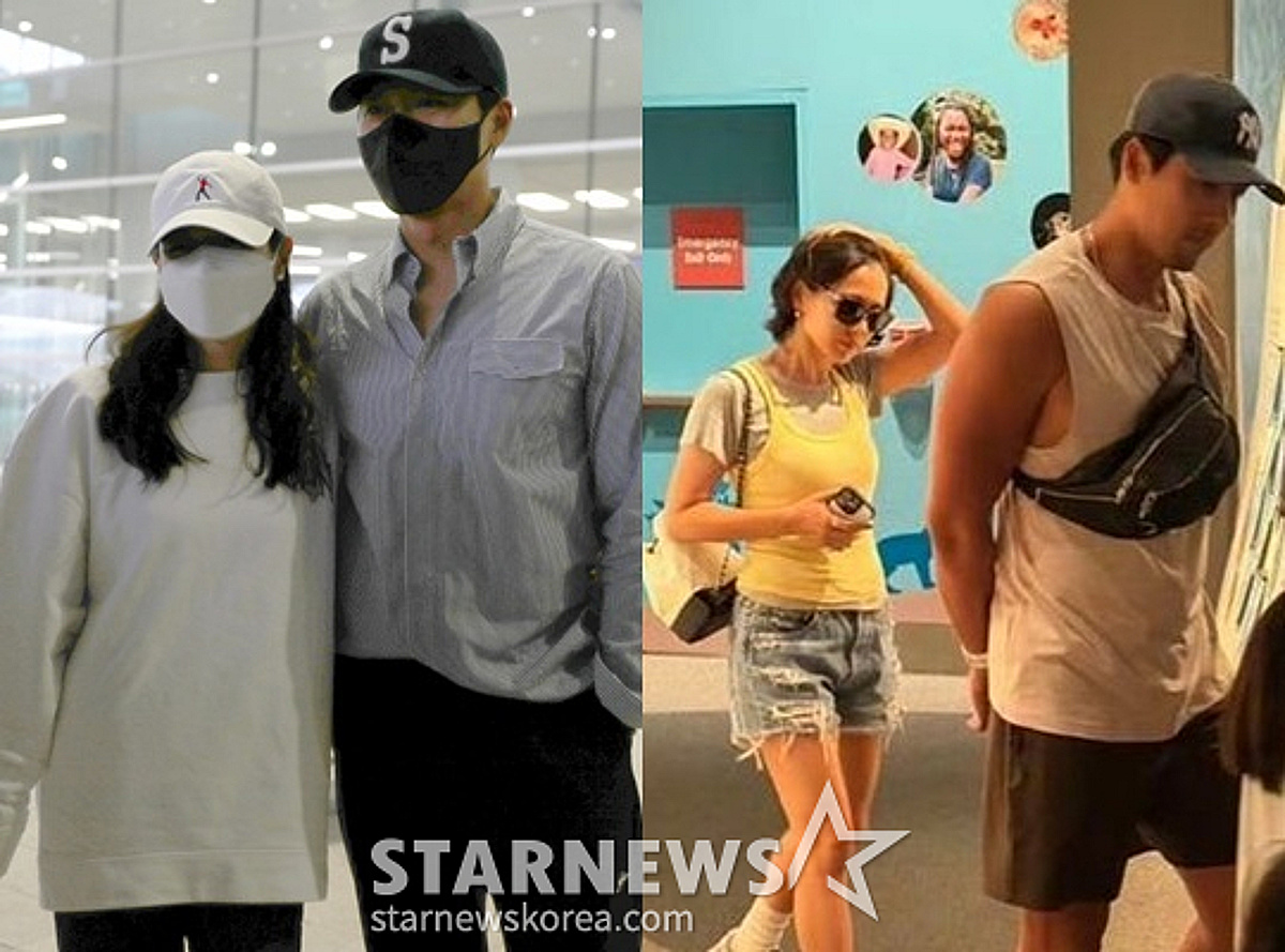 "허니문 4년만에 아들과"..현빈♥손예진, 美 LA 가족여행 [스타이슈]